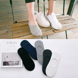 Men's Socks 2022 Mens Solid Colour Casual Wholesale 10pairs/lot Business Meias Invisible Sox