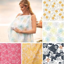 Nursing Cover Breastfeeding Baby Infant Breathable Cotton Muslin Cloth L large Size Big Feeding Cape Apron 70x100 221104