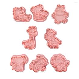 Baking Moulds 8 Pieces Cookie Homemade Moulds PP Chocolate Stamping Plates Shaping Utensils Bakery Chef Stamper Kitchen