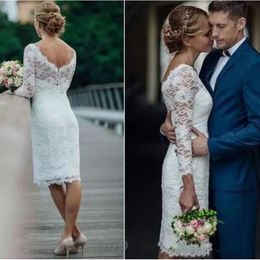 Mariage Robe De Mariee Suknia Slubna Vestidos Lace Short Wedding Dress Longue Formal Simple Bride To Be Vestido De Novia