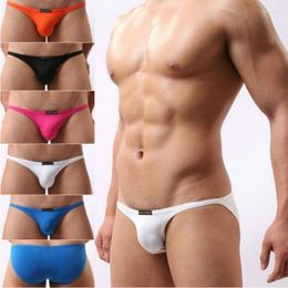 Underpants Mens Underwear Sexy Panty Ice Silk Lingerie Narrow Pants Support Wholesale And Dropshpping