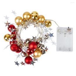 Strings Light String Christmas Fairy Globe Led Metal Holiday Mirror Party Decoration Starry Snowflake Lights Waterproof