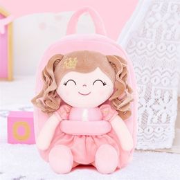 Zaini peluche Gloveleya Backpack Borsa per bambini Bagtoddler Kids Regali ricci Dress Bambola Polpetta di Rag Toys 221105