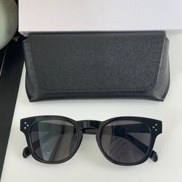 Designer Black Acetate Large Sunglasses For Men Women'S Polarised Square Frame Eyewear Flat leopard driving 42 glasses 40232 oversize sexy luxury Travel Shades