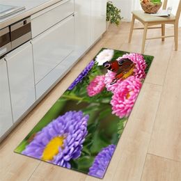 Carpet Modern Kitchen Mat Entrance Doormat Home Living Room Bedroom Children's 3D Printed Hallway Tatami Balcony Bath Long Rug L221104