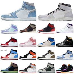 2024 Discount 1s men basketball shoes 1 University Blue Obsidian Shadow Light Smoke Grey women mens trainers sports sneakers Breathable WholesaleJORDON JORDAB