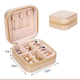 Jewellery Boxes New Organiser Display Storage Box Travel Earrings Necklace Ring Holder Case Drop Delivery Smtru