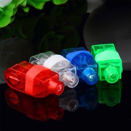 Novelty Games Besegad 100 PCS Mixed Shell Color LED Finger White Flashlight Lights Lamp Toy Party Birthday Christmas Concert Decorations Light 221105