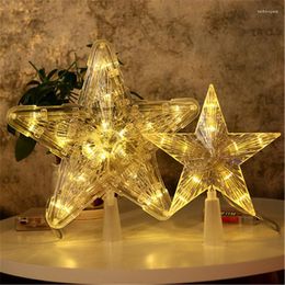 Christmas Decorations Year Tree Five-pointed Star LED Lights Garland Fairy Home