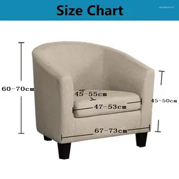 Chair Covers Stretch Sofa Cover Round Single-seater Non-slip 1-seat For El Internet Cafe Club Bar