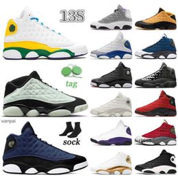 2023 Jumpman 13 13s mens womens Basktball Shoes Olive Green University Gold Del Sol Hyper Royal Lucky Green Grey Phantom Reverse Bred DesignerJORDON JORDAB