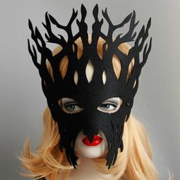 Exaggerated Large Tree Hair Accessories Gothic Black Halloween Masquerade Manual Tree Masks