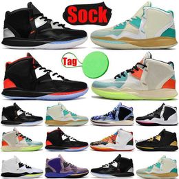 2023 With Sock Tag Kyrie 8 mens basketball shoes Fire and Ice Keep Sue Fresh Aluminum men trainers sports sneakers runners size 40-46 PromotionJORDON JORDAB