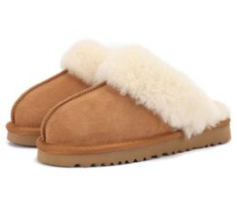Chinelos femininos Fur Slides Classic Ultra Mini Platform Boot Tasman Slip-on Les Petites Suede Wool Blend Comfort Winter Designer Booties 35-40 uggitys sem caixa