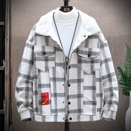 Jackets Men Parkas Coats Winter Male Plaid Casual Thicken Parka Coat Men's Fashion Waterproof Warm 2022 New Dropshipping Y2211