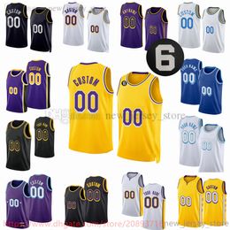 Custom Printed James New Basketball Jersey 28 Rui Hachimura 2 Jarred Vanderbilt Cole Swider Davon Reed Max Christie Wenyen Gabriel Dennis Schroder Jerseys 6 patch