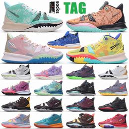 LM Kyrie 7 Kyries Basketball Shoes Collection especial FX Pre-Heat VIII Kyrie Men Gold Daybreak Vibes Beach Vibes Hermandad Icons Of Sport Citron Pulse Tenn P9M8#