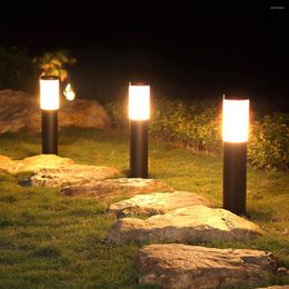 Solar LED Lawn Light Outdoor Waterproof Garden Decor Lamp For Pavilion Yard Landscape Lamps Lights Floor