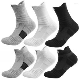 Men's Socks Men's Running Sports Breathable Moisture Wicking Seamless Athletic Sock Long Short Style Sweat Deodorant Thick Men