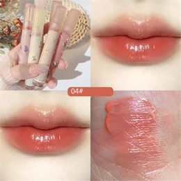 Lip Gloss 6 Colors Mirror Moisturizing Glaze Water Mist Lipstick Transparent Tube Liquid Long Lasting Makeup Tools