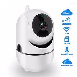 Smart Wifi Camera Security Protection Wireless Outdoor Automatic Tracking Infrared Surveillance Home Ip 128GB Card