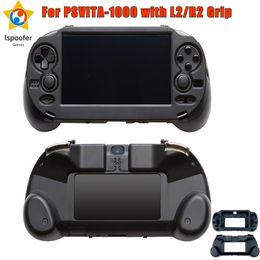 Accessory Bundles Frosted Hand Grip Joypad Stand Case with L2 R2 Trigger Button For PSV 1000 PS VITA PSV1000 1000 Game Console Accessorie 221105
