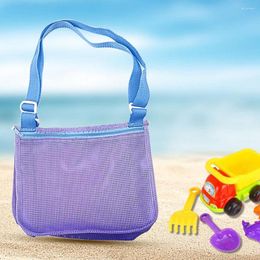 Storage Boxes Mesh Bag Excellent Lightweight Shell Collecting Bright-Colored Kids Beach Toy For Children