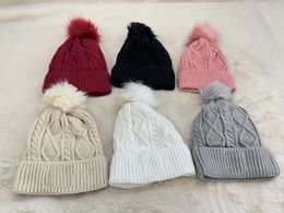 5PCS Winter 6colors woman Hats man Travel boy Fashion adult Beanies Skullies Chapeu Caps Cotton Ski cap girl pink hat keep warm ca ps black pink red Colour