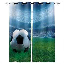 Curtain Football Sports Stadium Soccer Window Curtains For Living Room Bedroom Kitchen Modern Home Decoration Drapes Blinds