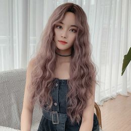 Hair Lace Wigs Japan and South Korea Wig Women's Long Curly Hair Wool Roll Without Bangs Corn Perm Head Cover