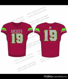 16Men 2019 Youth Football Jerseys Army Green Wine Red Embroidery s Stitched Custom Any name Any number Jerseys