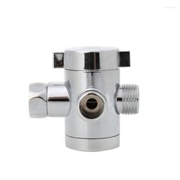 Kitchen Faucets G1/2" Three Head Function Switch Adapter Control Valve 3 Way Tee Connector Diverter