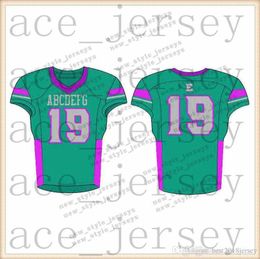 11450Men 2019 Youth Football Jerseys Army Green Wine Red Embroidery s Stitched Custom Any name Any number Jerseys