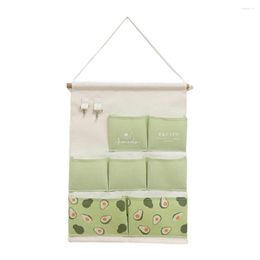 Storage Boxes Wall Mounted Organiser Bag Multifunctional Washable Cotton Multi-Pocket Hanging Door Delicate Texture Tool For Household