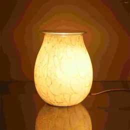 Fragrance Lamps 1pc Glass Wax Apparatus Small Desktop Light Adorn Decorative Aroma