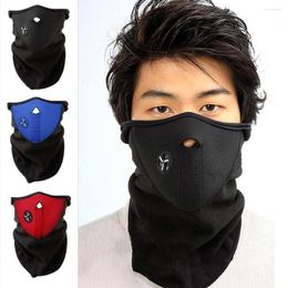 Bandanas 3pcs Face Mask Neck Warm Snowboard Bike Riding Scarf Windproof Winter Sports Hood Fleece