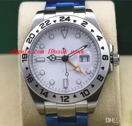 Men Watch Automatic mechanical movement II 216570 White Dial Stainless Steel Bracelet with luminous
