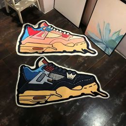 Carpets Sneaker Shape Doormat Anti Slip Sneacker Carpet Welcome Entrance Door Modern Rugs Bathroom Printed Carpet Hallway Bath Mat279S