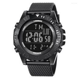 Wristwatches Outdoor Sport Watch 30M Waterproof Digital Men Fashion Led Light Stopwatch Wrist Military Men's Clock Reloj Hombre