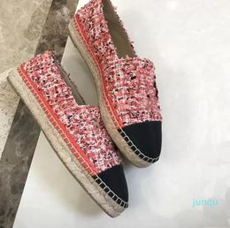 Casual Shoes Half Slippers Canvas Shoe Cap Toe Spring Flat Beach Fashion Woman Loafers Fisherman Top Quilty