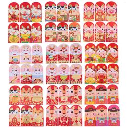 Gift Wrap Red Chinese Year Packet Envelope 2022 Money Lucky Ox Spring Festival Porket Zodiac Bag Party Supply Pocket