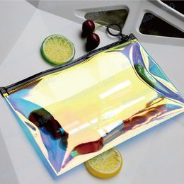 Travel Necessary Wash Make Up Box Beauty Case Laser Transparent Cosmetic Bag Big Clear Makeup Bag Toiletry Brush Bags Organiser