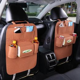 Storage Bags Car Back Seat Organizer Trash Net Holder Multi-Pocket Travel Bag Hanger For Auto Capacity Pouch 30PC