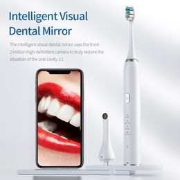 Визуальная электрическая зубная щетка Wi -Fi Borescope Пероральный эндоскоп камера стоматолога для Android iPhone