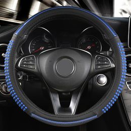 Steering Wheel Covers ZHOUSHENGLEE Leather Car Cover For Geely All Models Emgrand EC7 GS GL GT GC9 EC8 X7 FE1 GX7 SC6 SX7 GX2