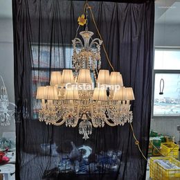 Chandeliers Customised Luxury Style Home Fancy Pendant Lights Indoor El Modern Decorative LED Crystal Chandelier