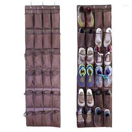 Storage Bags 24 Pockets Shoe Hanger Door Hanging Space Organiser Rack Wall Bag Closet Holder