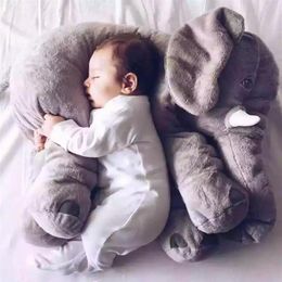 Cartoon Große Plüsch -Elefantenspielzeug Kinder Schlafkissen gefüllt Kissen Elefant Puppe Babypuppen Geburtstagsgeschenk für kids302y