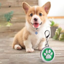 Round Stainless Steel Pet Tag for Dog Supplies Cats Anti-lost ID Tag Metal Custom Pets Name Tags Blanks