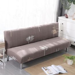 Chair Covers Universal Size Armless Sofa Bed Cover Folding Seat Slipcovers Stretch Couch Protector Elastic Bench Fold